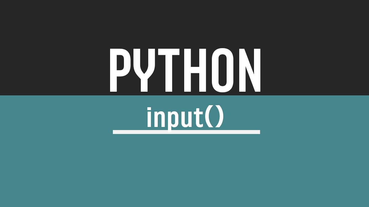 Python Input