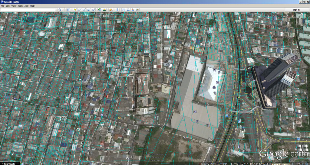 แปลง Shapefile เป็น KMZ แล้วคลาดเคลื่อน